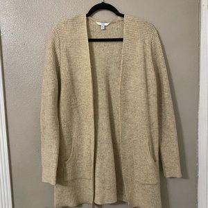 Oatmeal Waffle Knit Cardigan